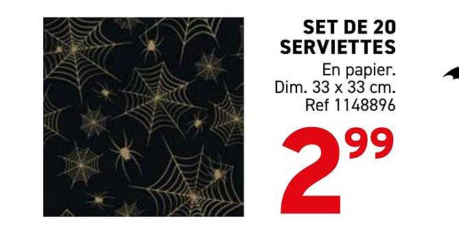 SET DE 20 SERVIETTES