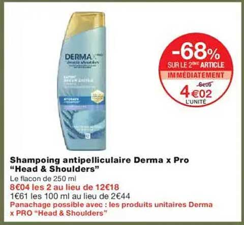 Shampoing antipelliculaire Derma x Pro “Head & Shoulders”
