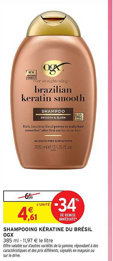 SHAMPOING KÉRATINE DU BRÉSIL OGX