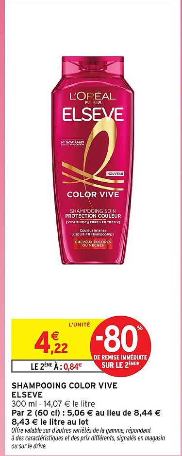 SHAMPOOING COLOR VIVE ELSEVE