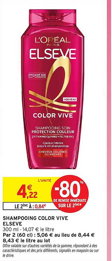 SHAMPOOING COLOR VIVE ELSEVE