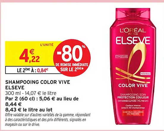 SHAMPOOING COLOR VIVE ELSEVE