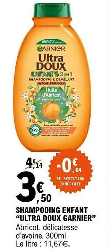 SHAMPOOING ENFANT "ULTRA DOUX GARNIER"