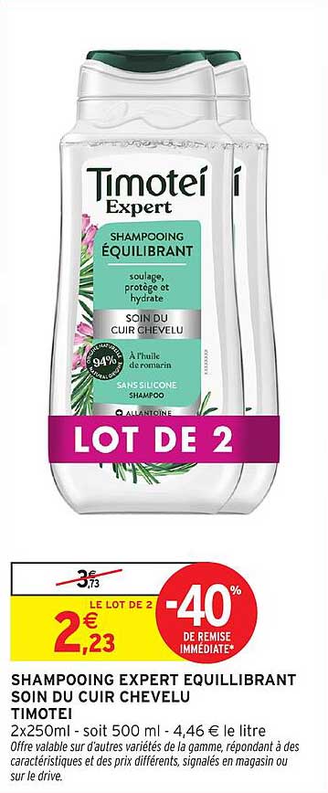SHAMPOOING EXPERT ÉQUILIBRANT SOIN DU CUIR CHEVELU TIMOTEI