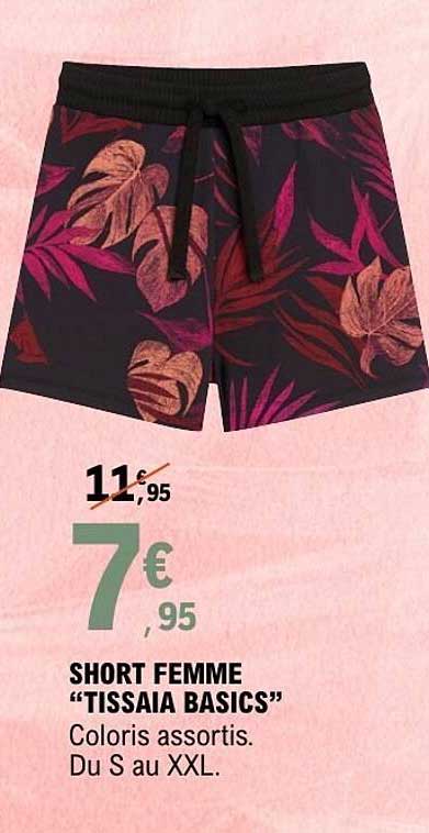 SHORT FEMME “TISSAIA BASICS”