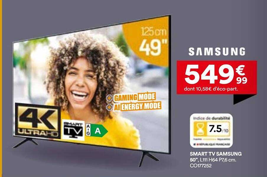 SMART TV SAMSUNG 50"