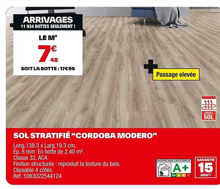 SOL STRATIFIÉ "CORDOBA MODERO"