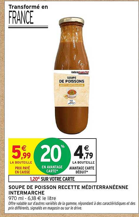 SOUPE DE POISSON RECETTE MÉDITERRANÉENNE INTERMARCHE