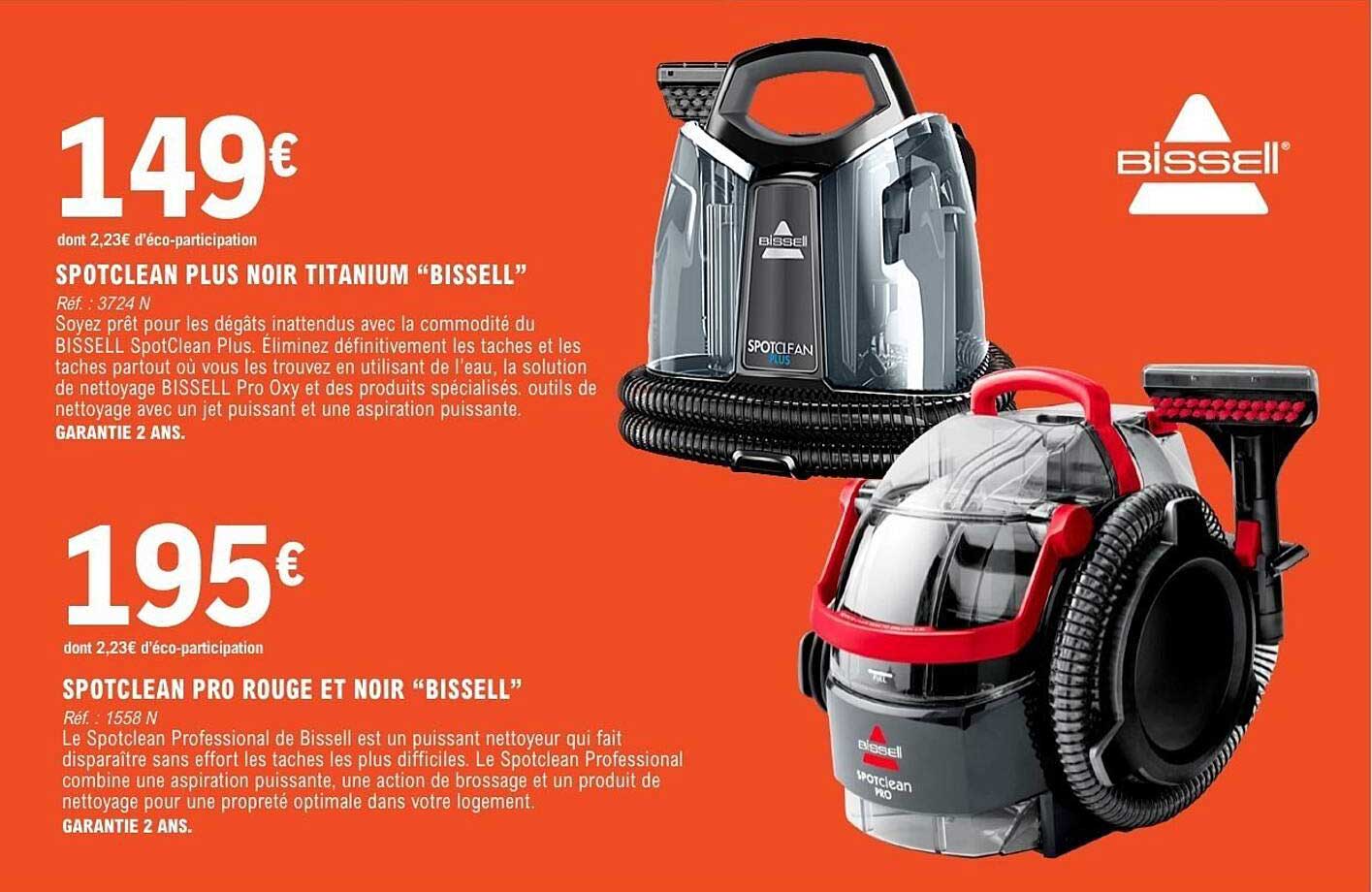 SPOTCLEAN PLUS NOIR TITANIUM "BISSELL"