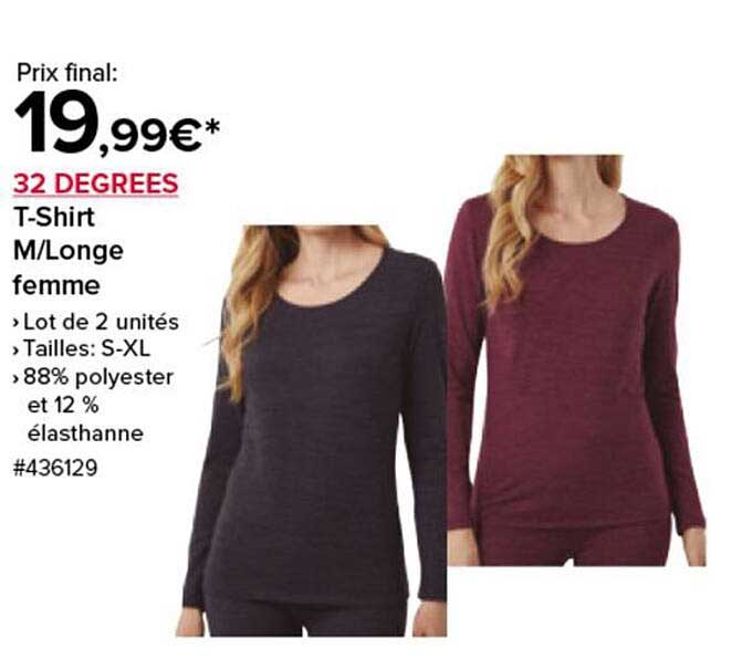 T-Shirt M/Long femme