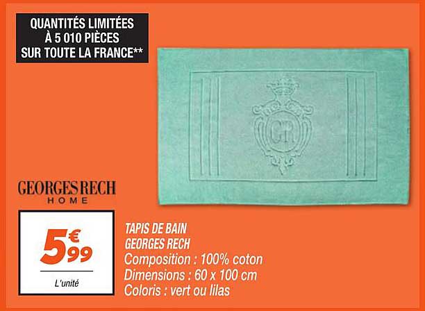 TAPIS DE BAIN GEORGES RECH