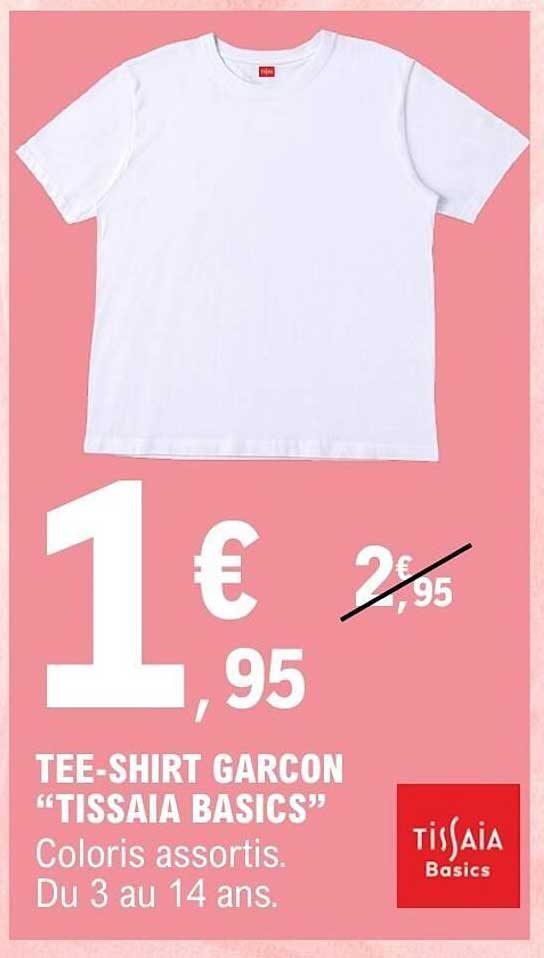 TEE-SHIRT GARCON "TISSAIA BASICS"