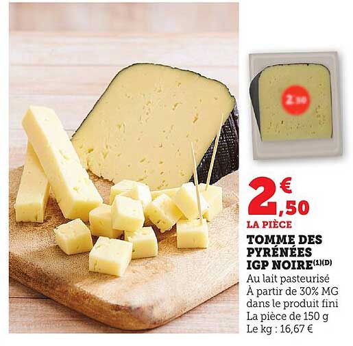 TOMME DES PYRÉNÉES IGP NOIRE