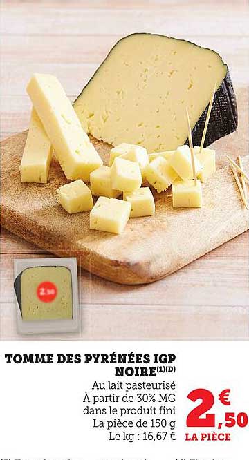 TOMME DES PYRÉNÉES IGP NOIRE