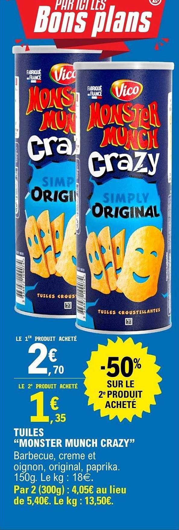 TUILES "MONSTER MUNCH CRAZY"