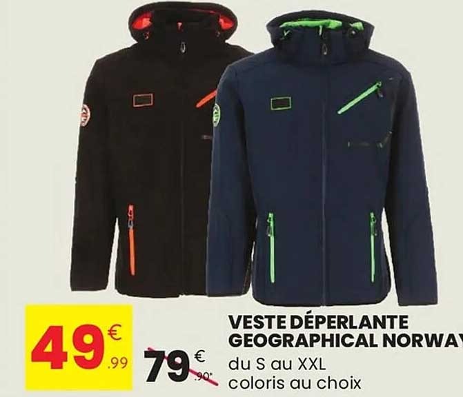 VESTE DÉPERLANTE GEOGRAPHICAL NORWAY