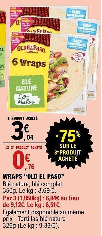 WRAPS "OLD EL PASO"