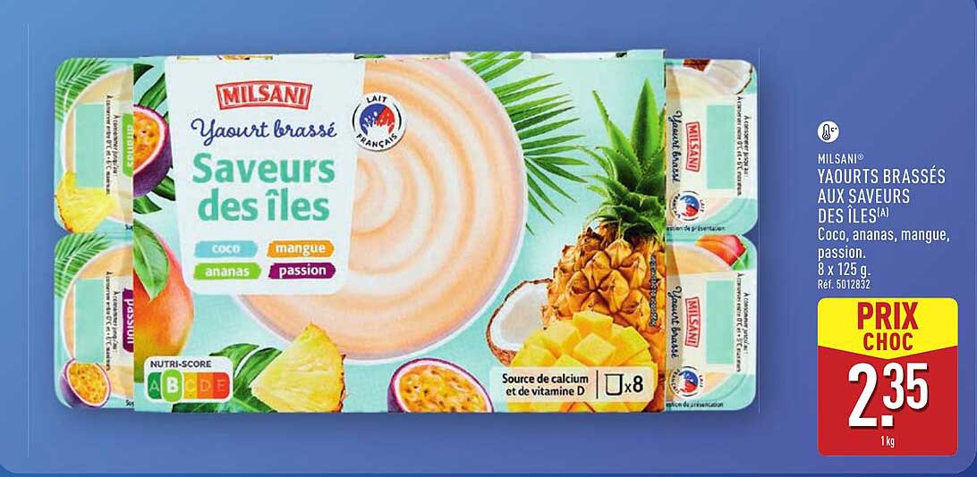 Yaourts Brassés aux Saveurs des Îles