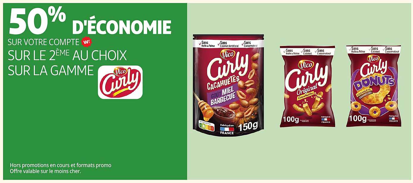 50% D'ÉCONOMIE SUR VOTRE COMPTE SUR LE 2ÈME AU CHOIX SUR LA GAMME