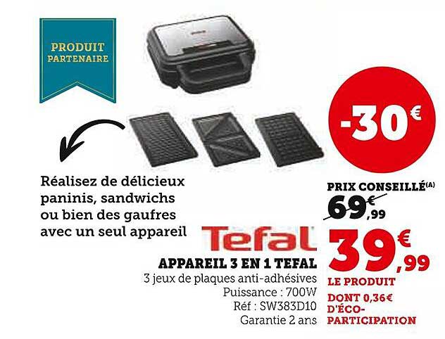 APPAREIL 3 EN 1 TEFAL