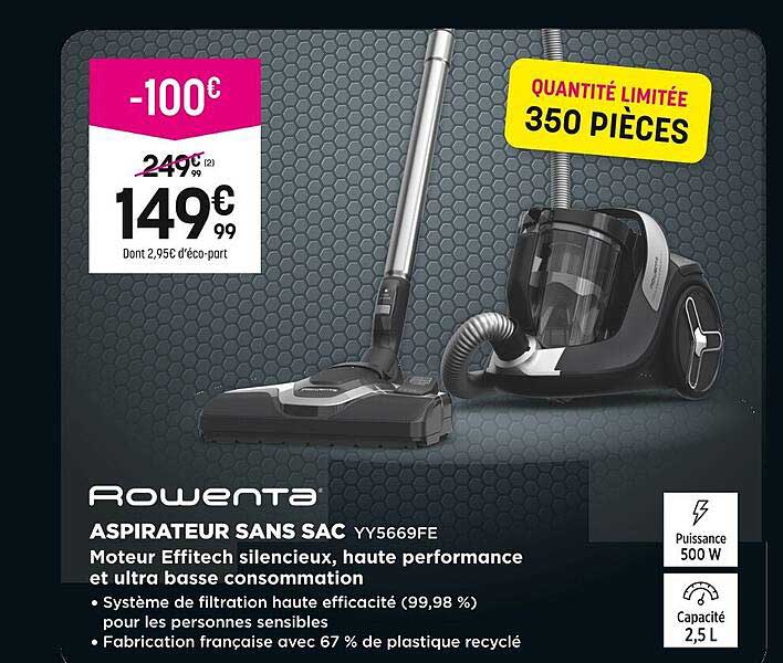 ASPIRATEUR SANS SAC YY5669FE