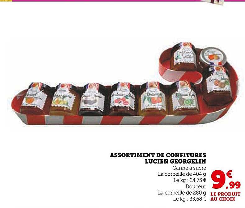 ASSORTIMENT DE CONFITURES LUCIEN GEORGELIN