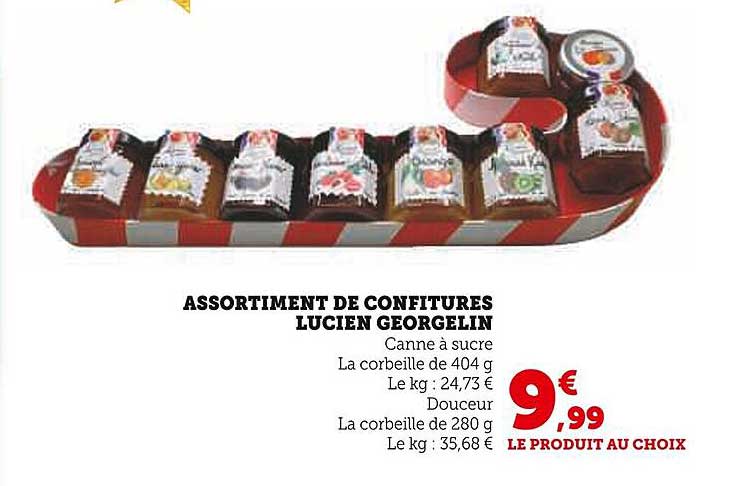 ASSORTIMENT DE CONFITURES LUCIEN GEORGELIN