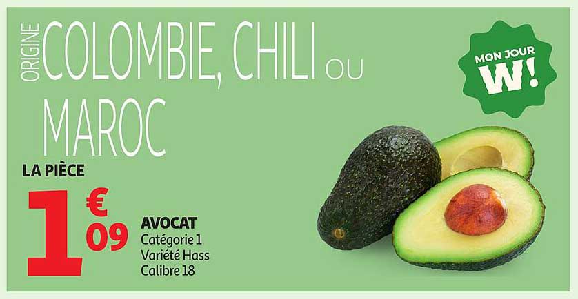 Avocat Catégorie 1 - Variété Hass
