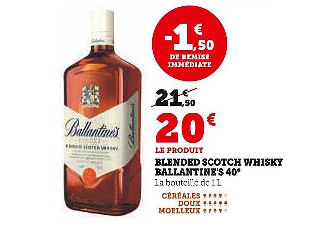 BLENDED SCOTCH WHISKY BALLANTINE'S 40°