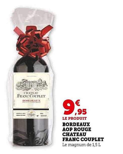 BORDEAUX AOP ROUGE CHATEAU FRANC COUPLET