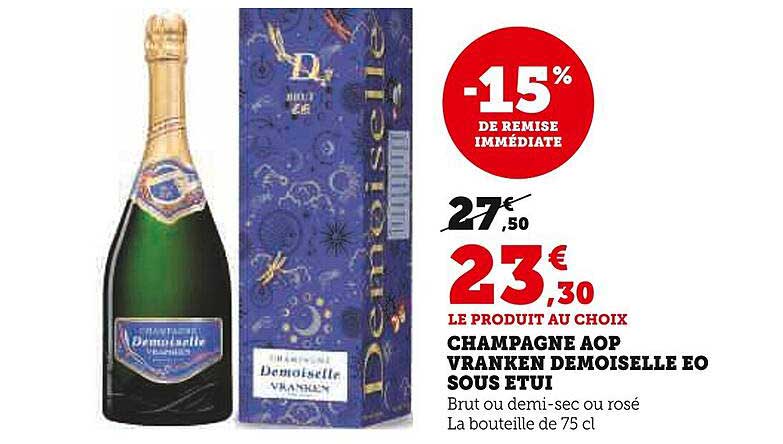 CHAMPAGNE AOP VRANKEN DEMOISELLE EO SOUS ETUI