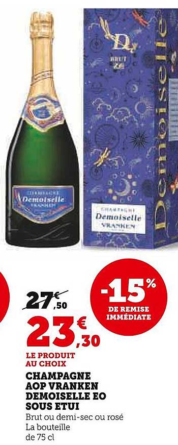 CHAMPAGNE AOP VRANKEN DEMOISELLE EO SOUS ÉTUI