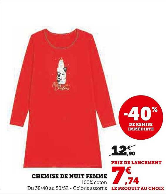 CHEMISE DE NUIT FEMME