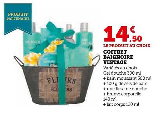 COFFRET BAIGNOIRE VINTAGE