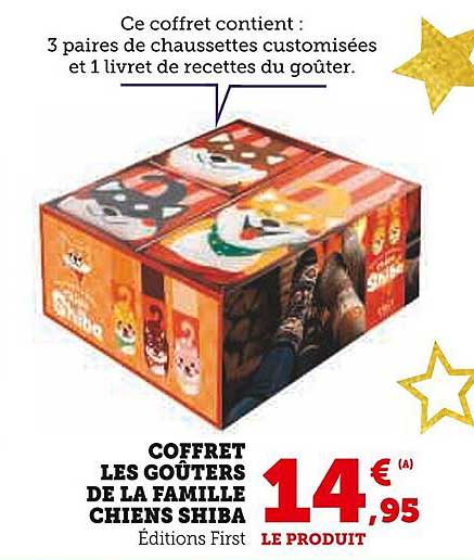 COFFRET LES GOÛTERS DE LA FAMILLE CHIENS SHIBA