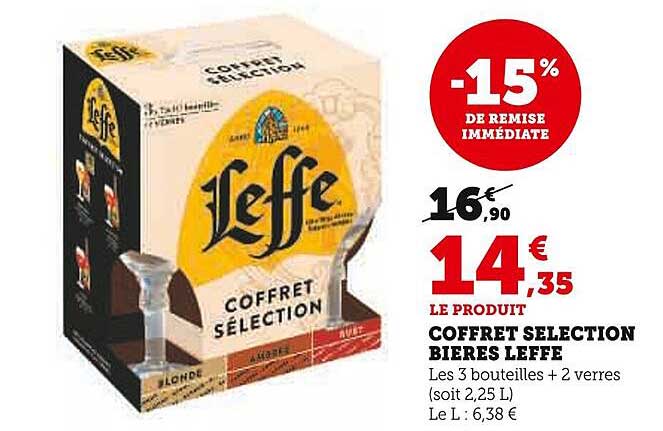COFFRET SELECTION BIERES LEFFE