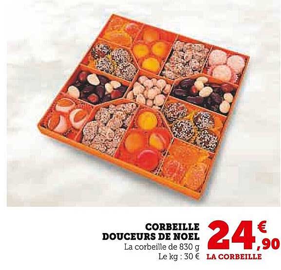 CORBEILLE DOUCEURS DE NOËL
