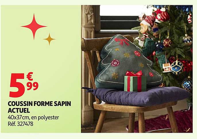 COUSSIN FORME SAPIN ACTUEL