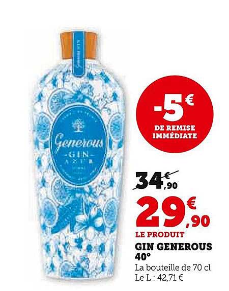GIN GENEROUS 40°