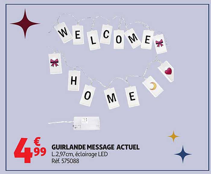 GUIRLANDE MESSAGE ACTUEL