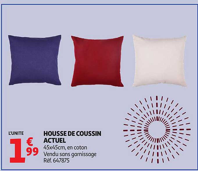 HOUSSE DE COUSSIN ACTUEL