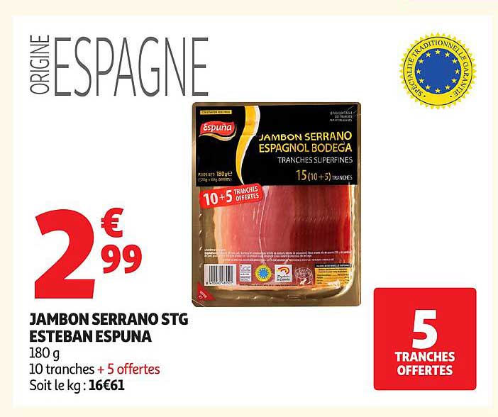 JAMBON SERRANO STG ESTEBAN ESPUNA