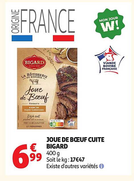 JOUE DE BŒUF CUITE BIGARD