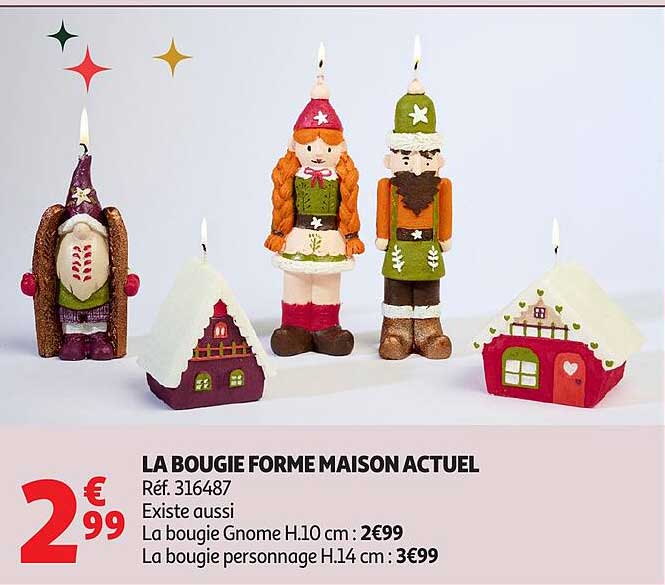 LA BOUGIE FORME MAISON ACTUEL