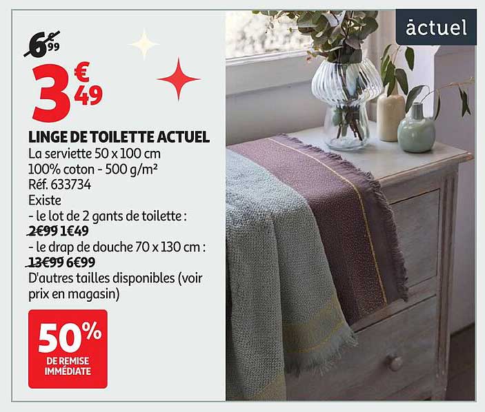 LINGE DE TOILETTE ACTUEL