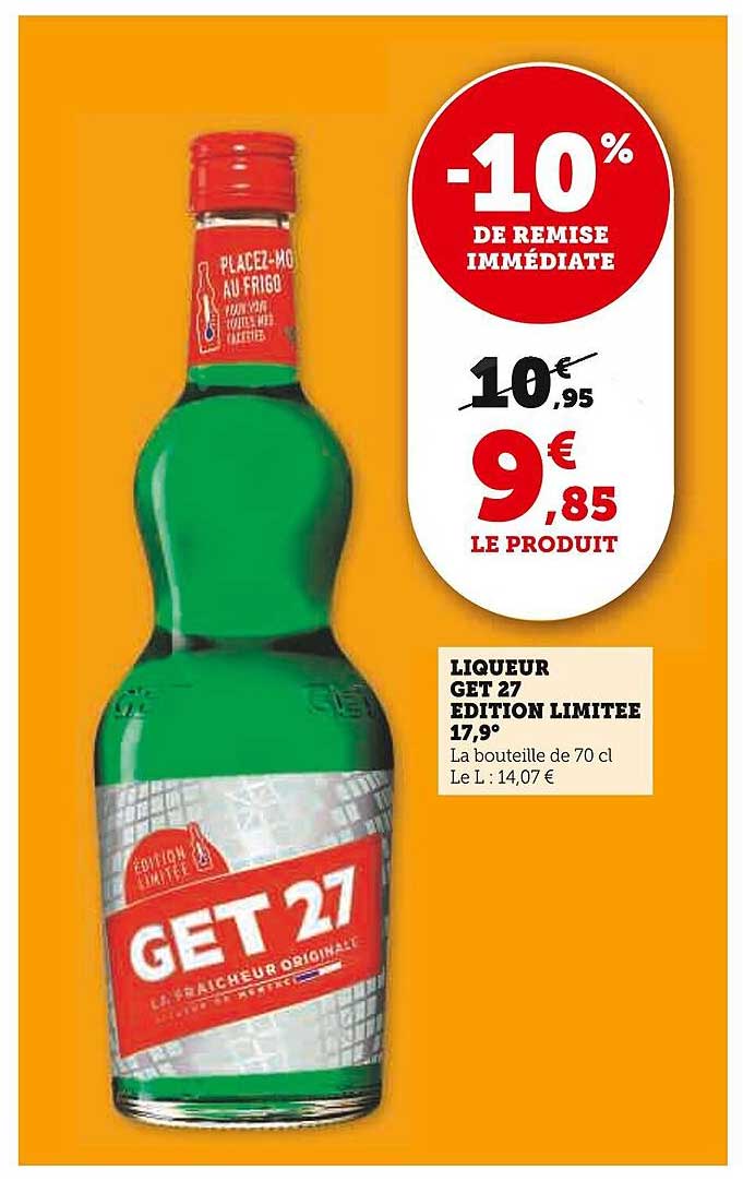 LIQUEUR GET 27 ÉDITION LIMITÉE