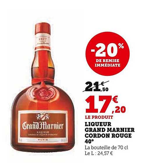 LIQUEUR GRAND MARNIER CORDON ROUGE 40°