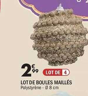 LOT DE BOULES MAILLÉS