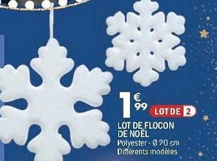 LOT DE FLOCON DE NOËL