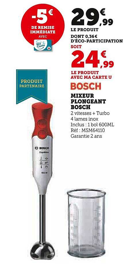 Mixeur Plongeant Bosch